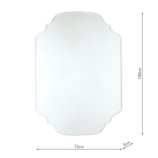 (image for) Laura Ashley Rochelle Rectangle Mirror 72 x 100cm